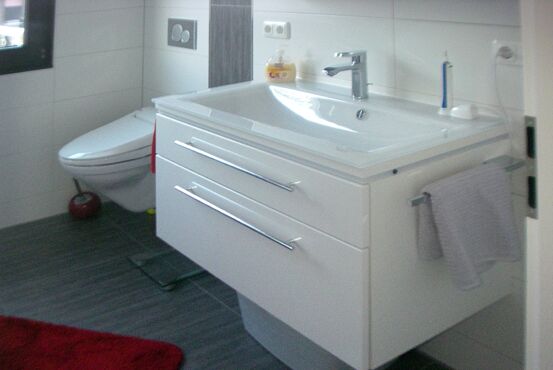 Badsanierung in einem Streifhaus in Gerolsbach